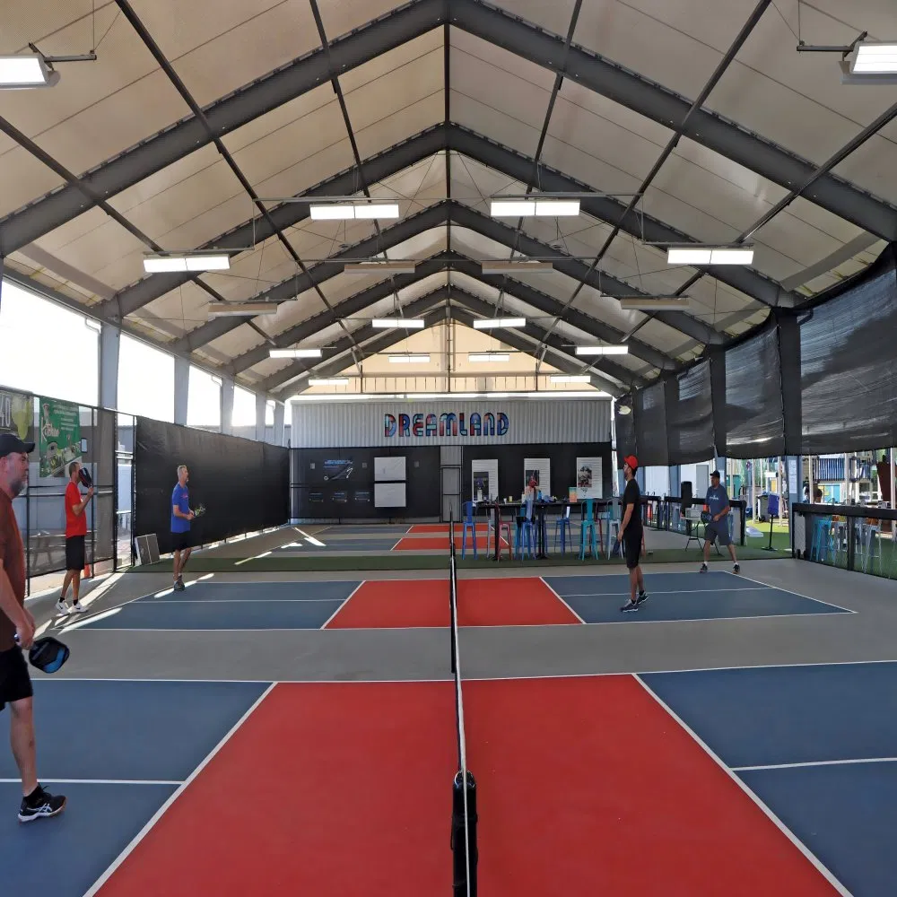 Large Span/Multi Story Prefabricated H Beam Metal Gym Court Sports Hall Pickleball Court Prefab Football Stadium Tennis Stadium Basketball Hall