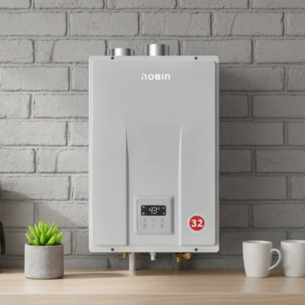 Проточный газовый водонагреватель 64 кВт для помещений