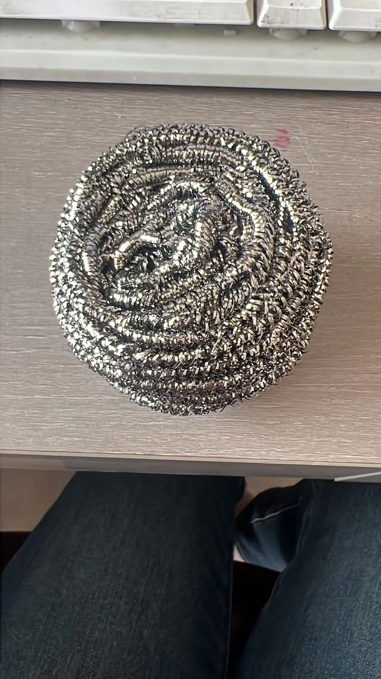 5gram Galvanized Spiral Scourer for Kitchen Cleaning