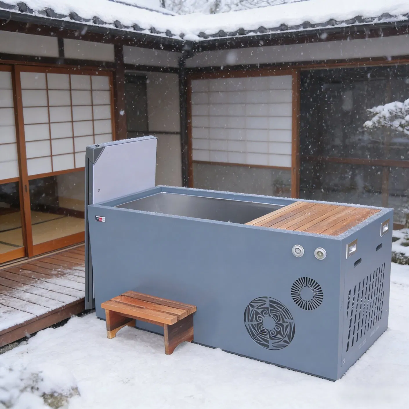 Ванна для ледяных ванн с охладителем и фильтром озона