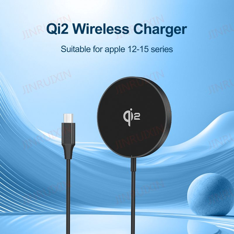 15W Magnetic Wireless Fast Charger, Aluminum Alloy Material, Simple and Delicate Design, Small, Thin and Easy to Carry