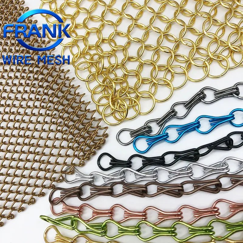 Metal Curtains, Easy to Install Chain Curtains, Anti for Kitchens Indoor Outdoor Decoration Bathroom Shower