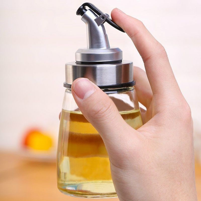 Kitchen Household Glass Oil Bottle 180ml Soy Sauce Vinegar Seasoning Bottle