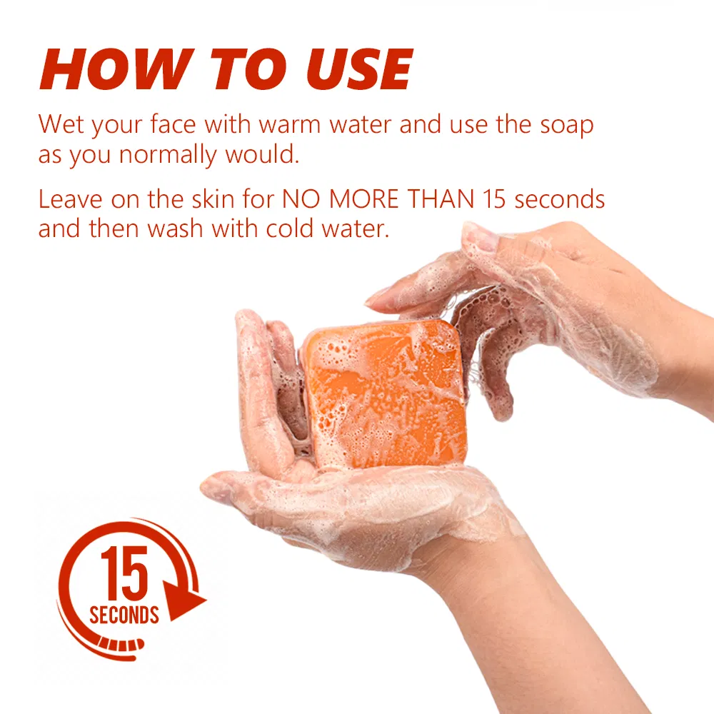 Hot Selling Kojic Acid Soap Wholesale Vitamin C Dark Spot Remover Glowing Skin Soap for Face and Body