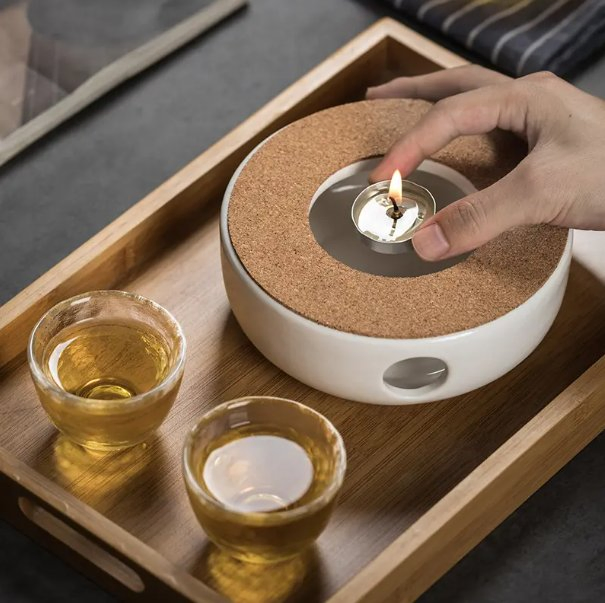 Ceramic Tea Warmer Heater Without Handle Warmer for Teapot Holder in Coffee & Tea Sets