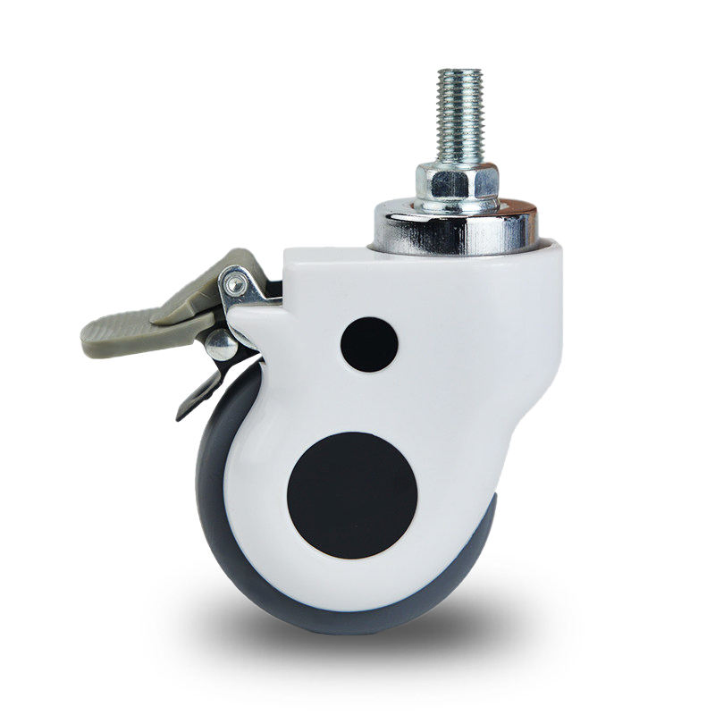 5-Inch Hospital Equipment Rubber Casters, Silent Casters, Medical-Grade Casters, Nursing Bed Casters/Medical Bed Accessories