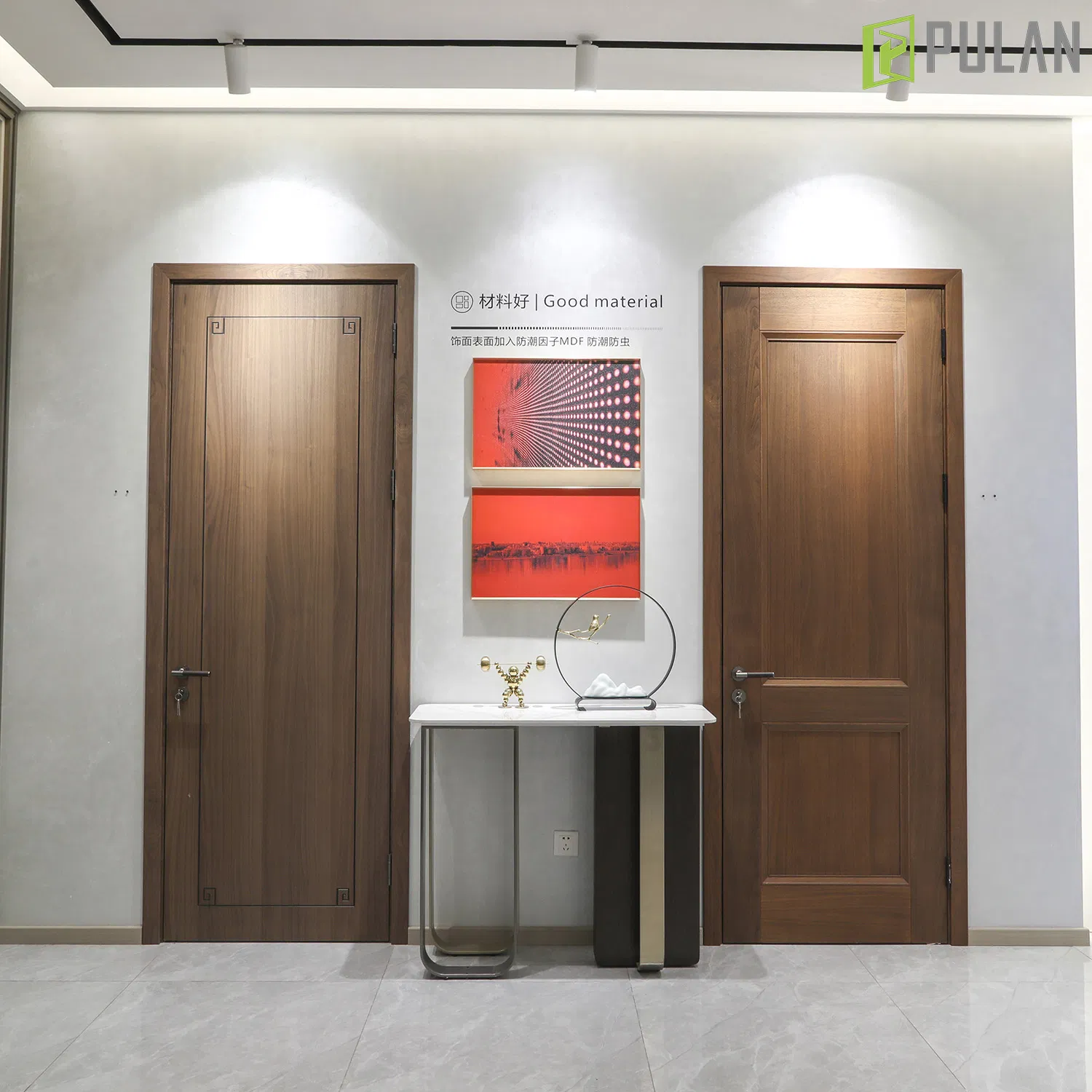 Stylish PVC Room Door with Mechanic Lock for Enhanced Privacy