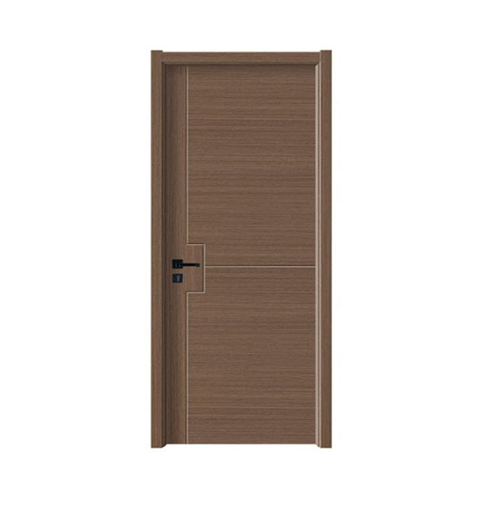 China Interior Melamine Composite Wood Door Veneer Flush Wooden Lacquer Door with Solid Hollow Fiber Doors
