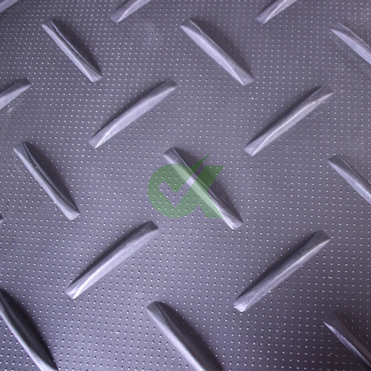 4X8 12.7mm HDPE Ground Protection Mat Temporary Rubber Road Mat Bog Mat Construction Road Mat UHMWPE Road Plates Beach Access Mat