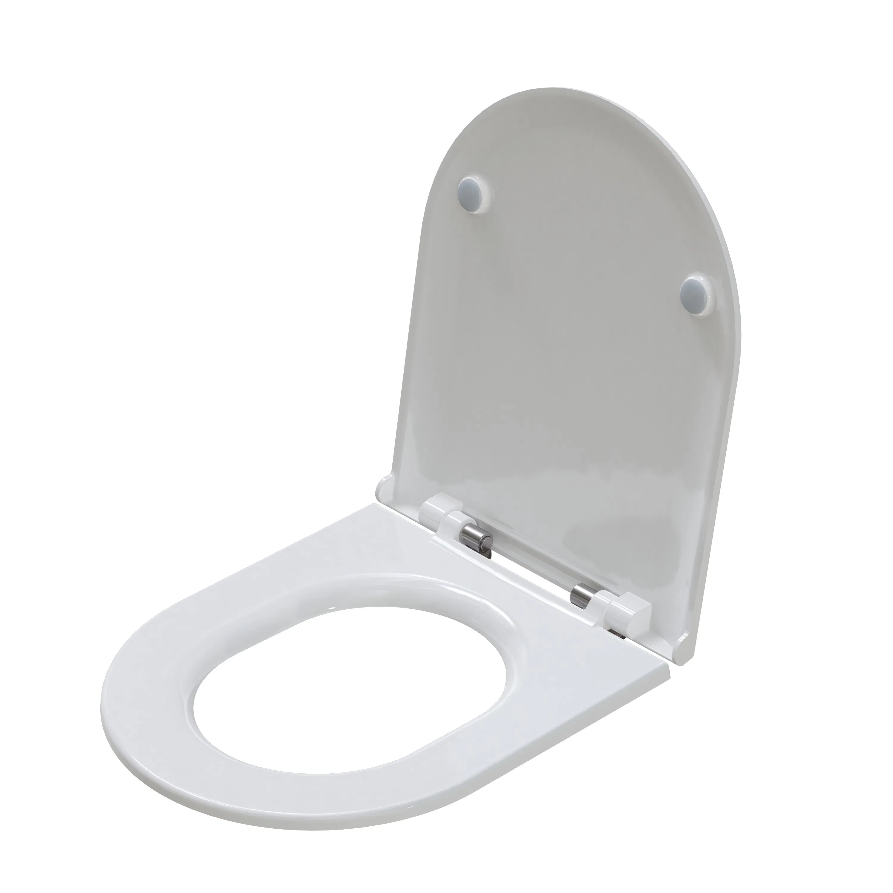 Sleek Slim D Shape Toilet Seat Cover for Modern Bathrooms