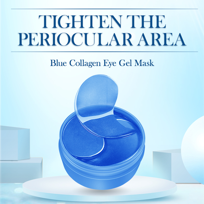 Wholesale Factory Price Remove Dark Circlels Anti-Aging Hydrogel Blue Collagen Nourishing Eye Gel Mask