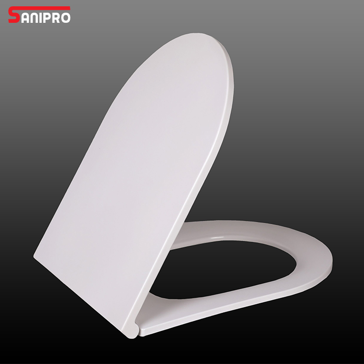 Sanipro Good Quality Bathroom Toilet Seat Cover Slim UF Plastic Quick Release Slow Down Wc Toilet Seat Lid