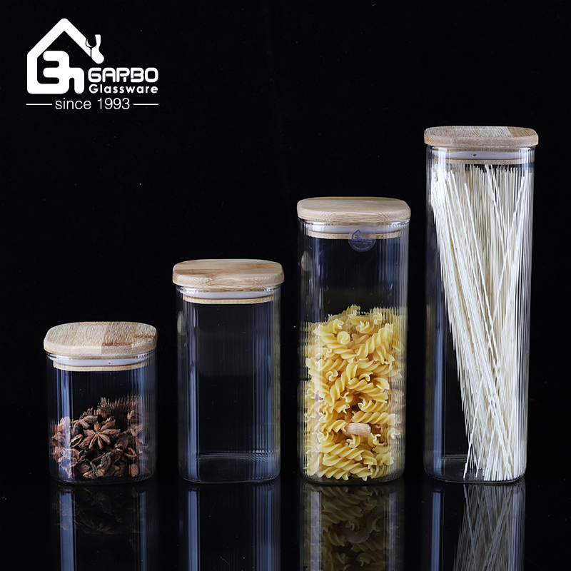 Wholesale 450ml Borosilicate Glass Storage Jar for Kitchen Usage