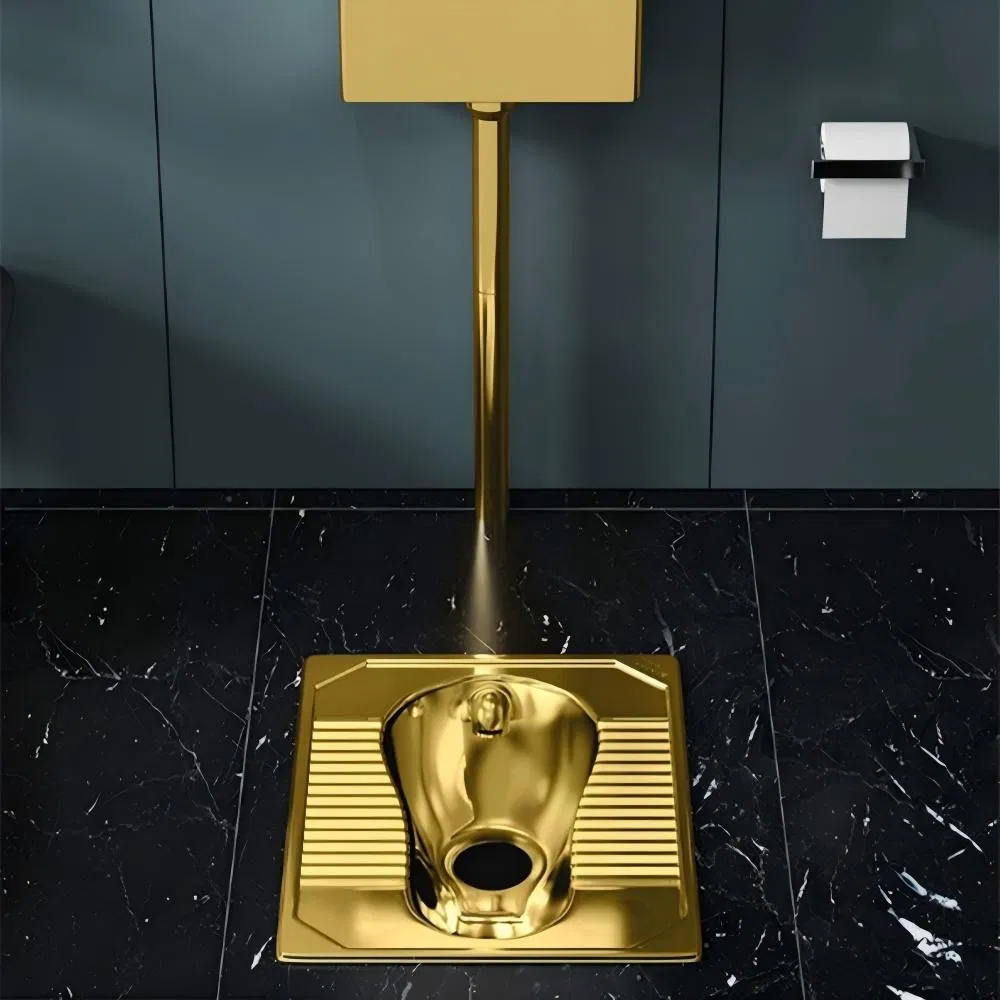 Hotel Prison Engineering Toilet Stainless Steel Squat Toilet 304 Squat Toilet