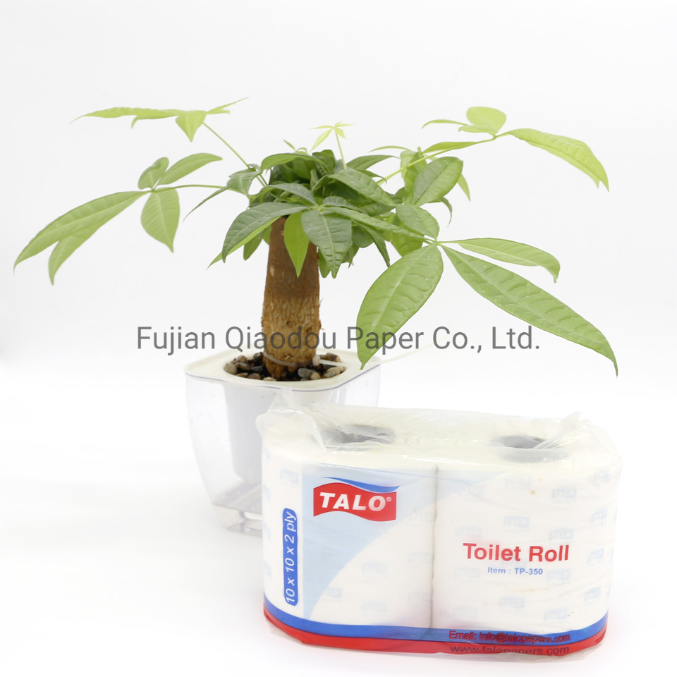 Individual Packing 2 Ply Virgin Wood Pulp Smooth Strong Toilet Roll