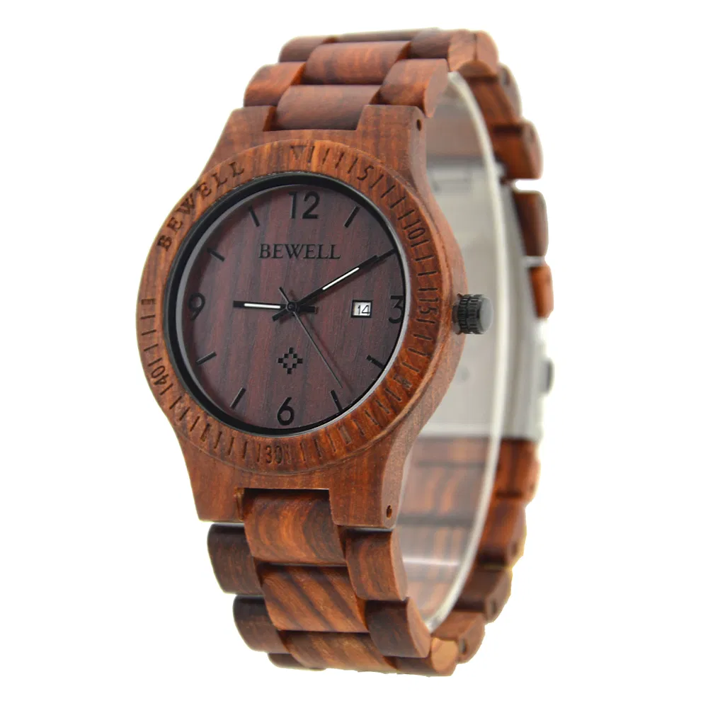 Top Seller 2021 Bewell Custom Wooden Watch for Men Watch