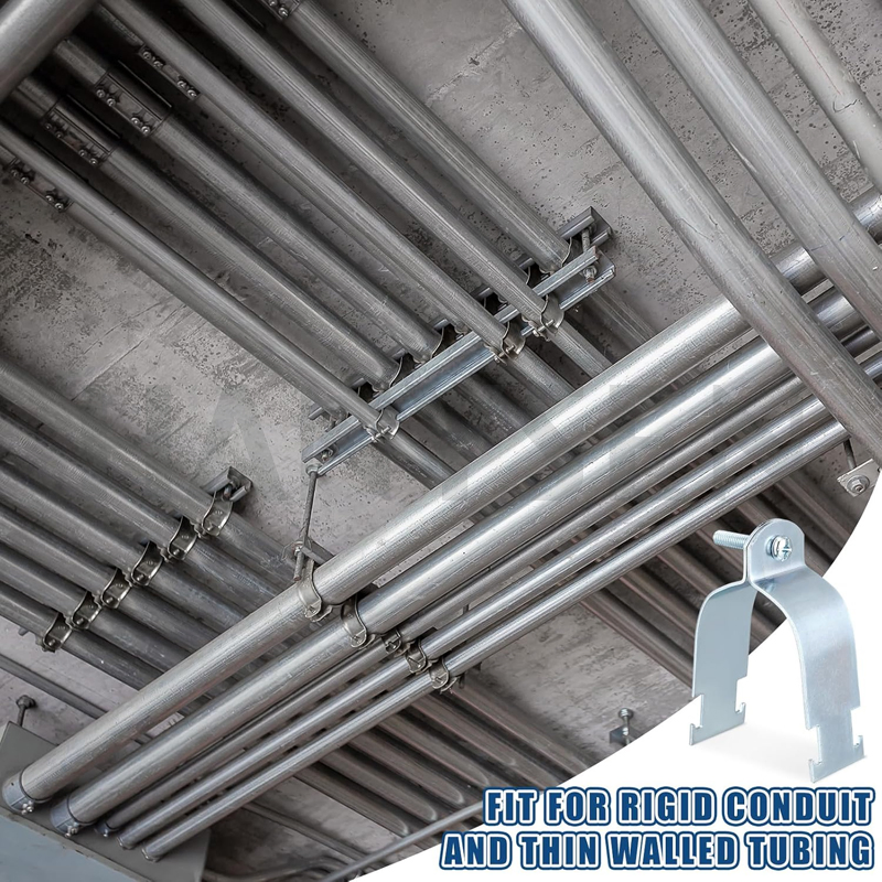 Steel EMT Rigid Conduit and Pipe Strut Clamps