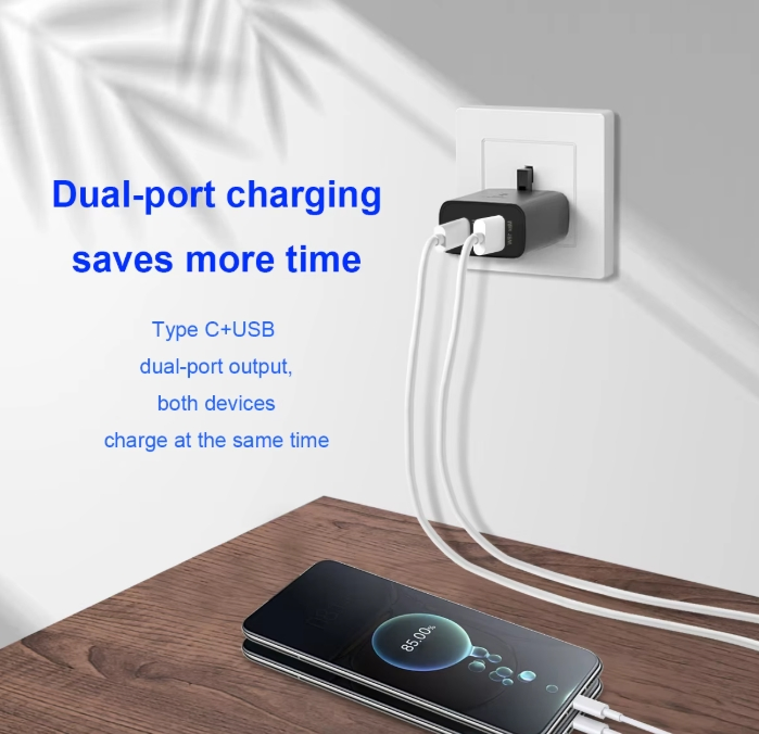 Зарядное устройство 20W с двумя портами USB-C