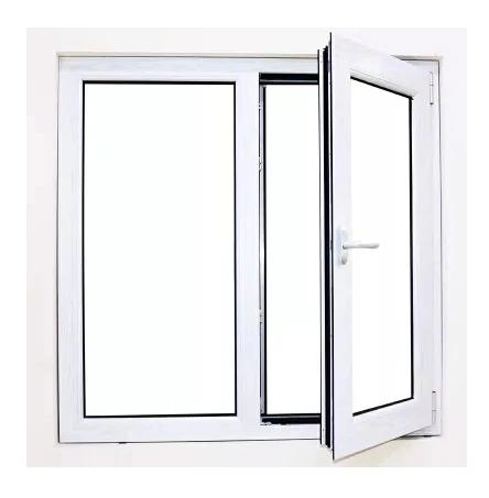 Factory Supply PVC Double Casement Window, Hurricane Impact Windows