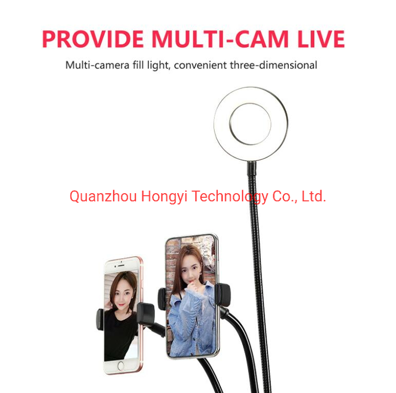 2021 DC 5V LED Ring Light New Whitening Fill 4 Inch Table Light Live Stream Microphone Stand Tik Tok Youtube Light