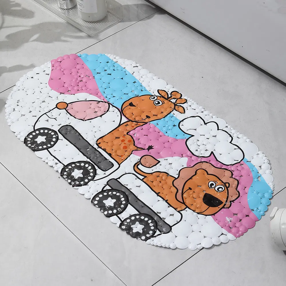 Cartoon Anti-Slip Suction Bathroom Mat Customized Pattern Waterproof Bath Mat