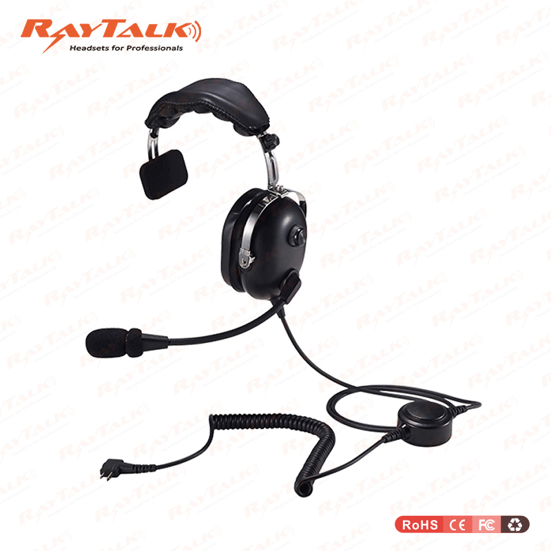 Noise Cancelling Walkie Talkie Single Earmuff Headset with Microphone Retevis Ehk005