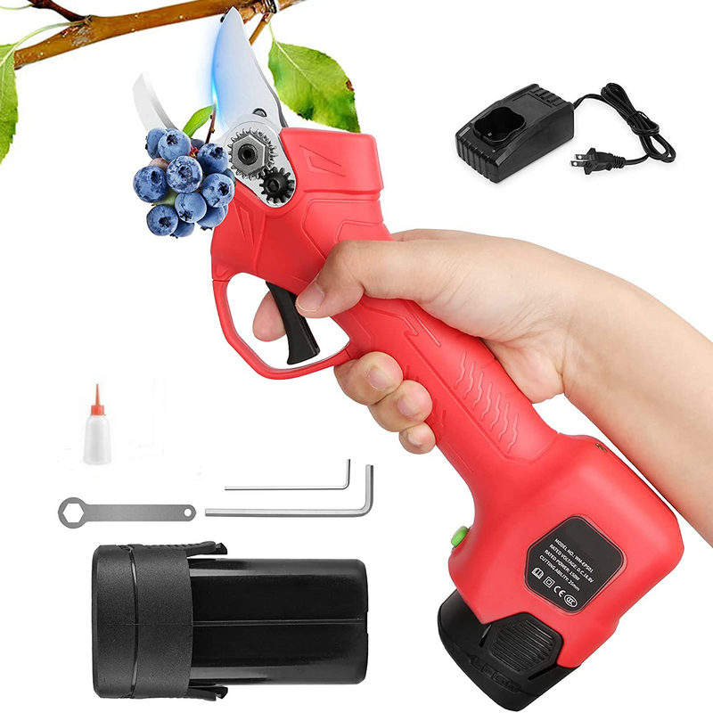 16.8V Electric Pruners Cordless Battery Powered Pruning Shears Garden Pruners Rechargeable Pruning Shears Power Garden Scissors