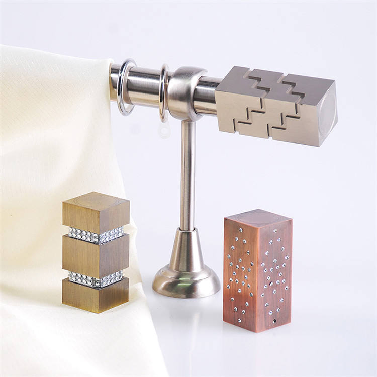 Wall Mounted Decorative Curtain Rod Curtain Bracket Adjustable Double Metal Wall Decorative Oed Design