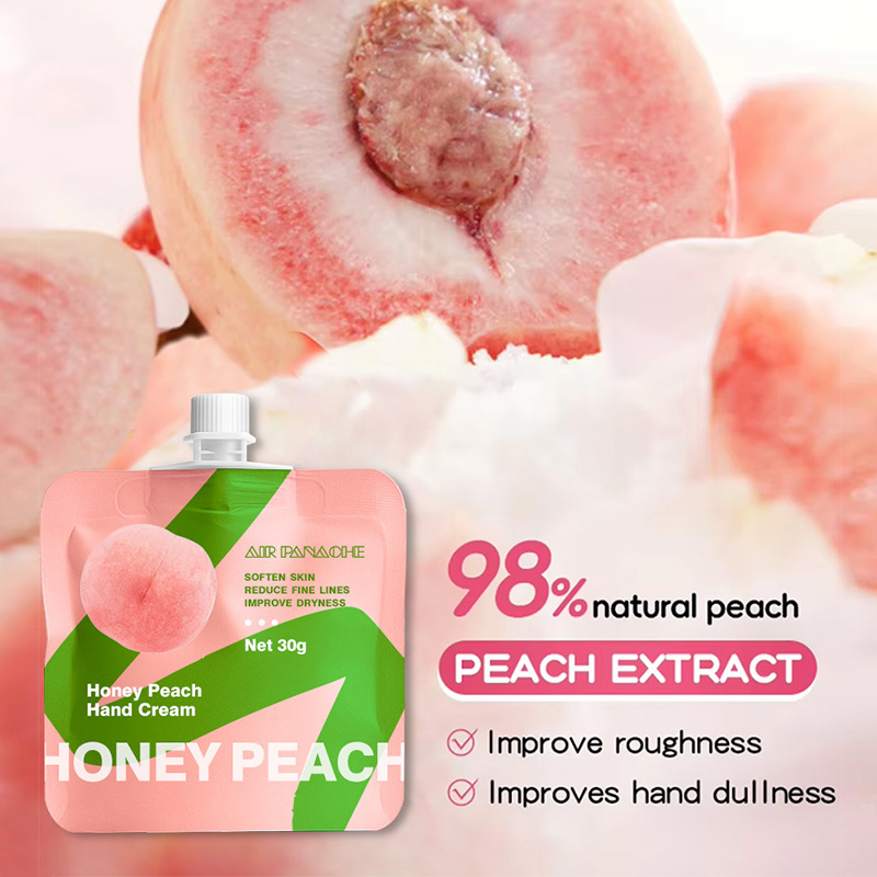 OEM Manufacturer Peach Hand Cream Lotion Nourishing Moisturizing Anti Skin Care Beauty Perfume Hand Cream Packaging