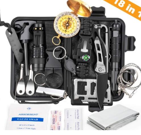 18 in 1 Function Outdoor Sos Survival Kit