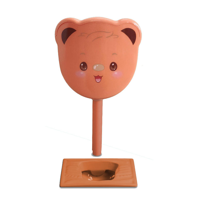 Squat Pan Children Kindergarten Water Children's Colorful Cartoon Bear Squat Toilet