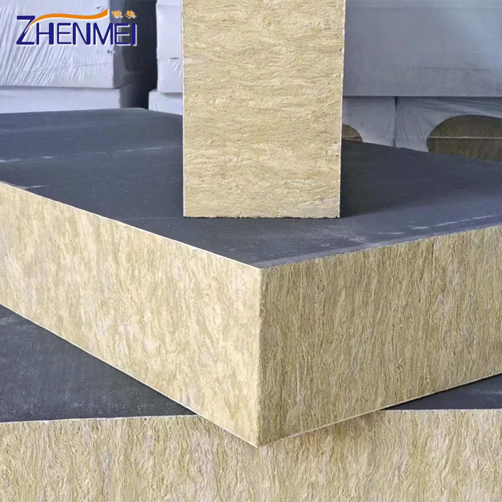 Fire Resistance Boom High Temperature Mineral Composite Rock Wool Board