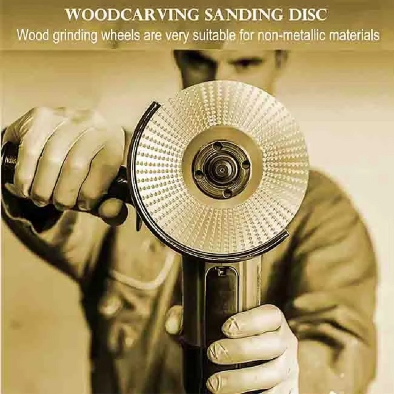 Essential for Carpenters 4 Inch Grinder Wheel Disc Wood Grinding Shaping Disc