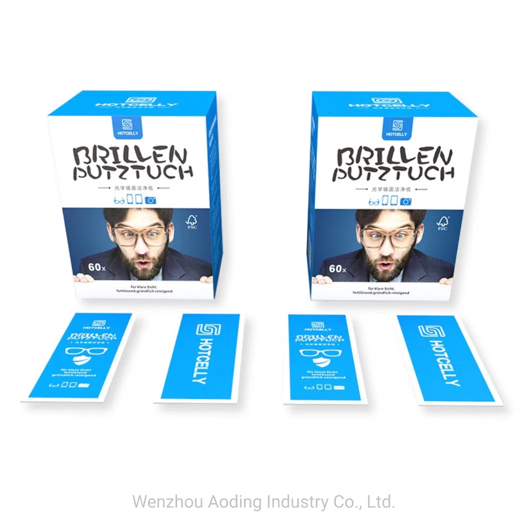 10PCS Per Box Anti Fog Eyeglass Wet Wipe Lens Antifog Glass Cleaning Wet Wipe Anti Fog Wet Tissue