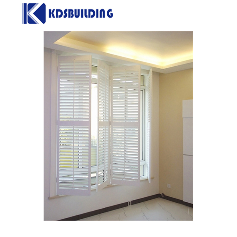Wooden Shutter Outdoor Blind Window for Windows White Window Shutters Exterior Horizontal Louver Window