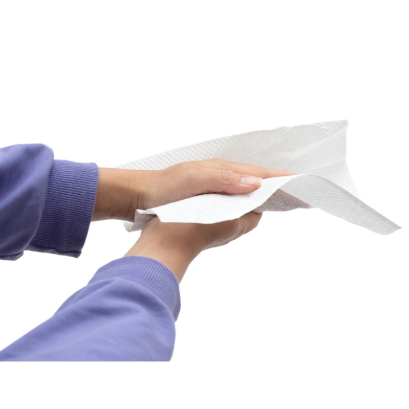 Bamboo Towel Customizable White Bamboo Pulp Hand Towels Z Fold Paper