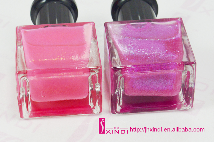 OEM Private Label Long Lasting Waterproof Nail Polish in Square Bottle