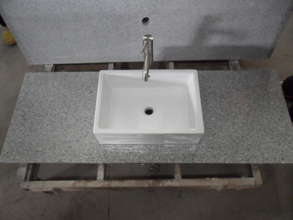 Most Popular Vanity Top Natural Granite Bianco Sardo G623 Factory Price Big Slabs Countertop