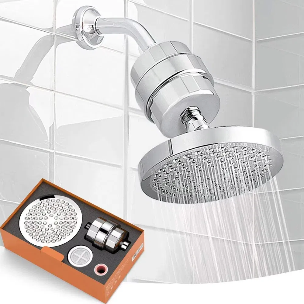 Bath Shower Adjustable Jetting Shower Head Water Bathroom Anion Filter Shower SPA Nozzle