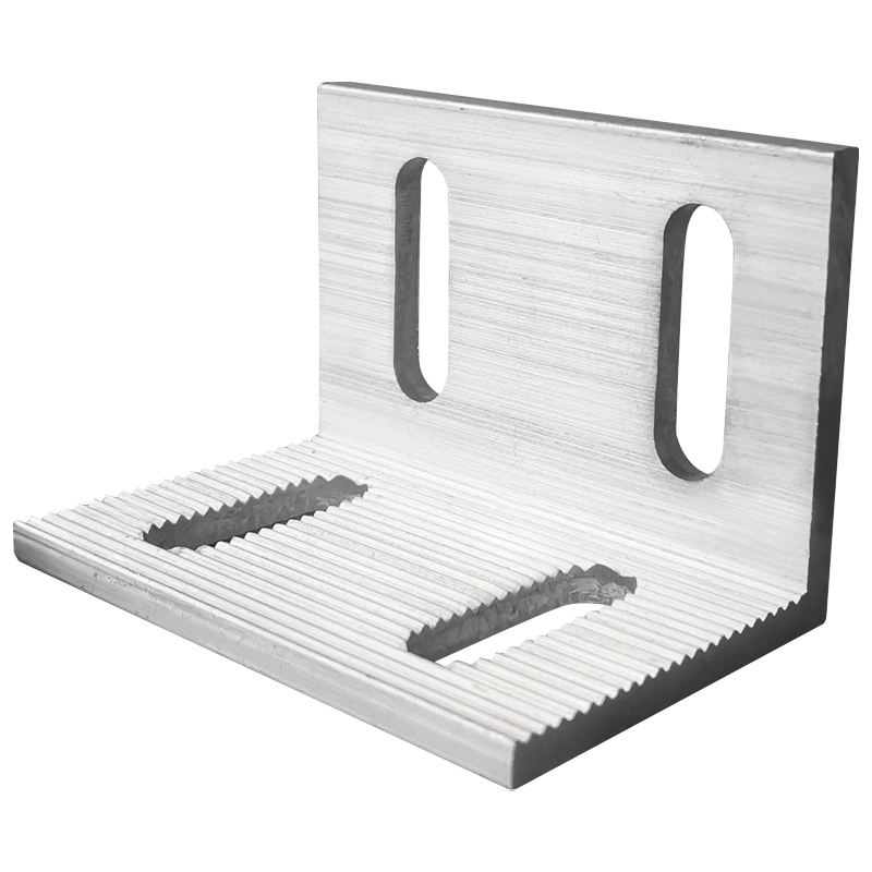 Aluminium L Angle Stone Wall Fixing Anchor Aluminium Stone Cladding Profile