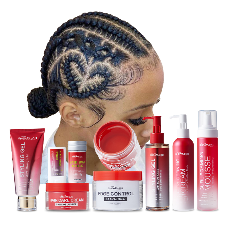 Custom Private Label Plant Ingredients Curl Defining Cream Long Lasting Styling Styling Gel Edge Control Pomade