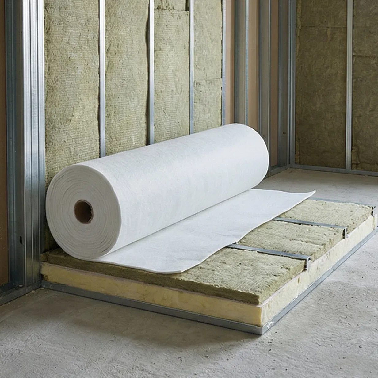 Low Thermal Conductivity Special Felt for Equipment Insulation with Aerogel
