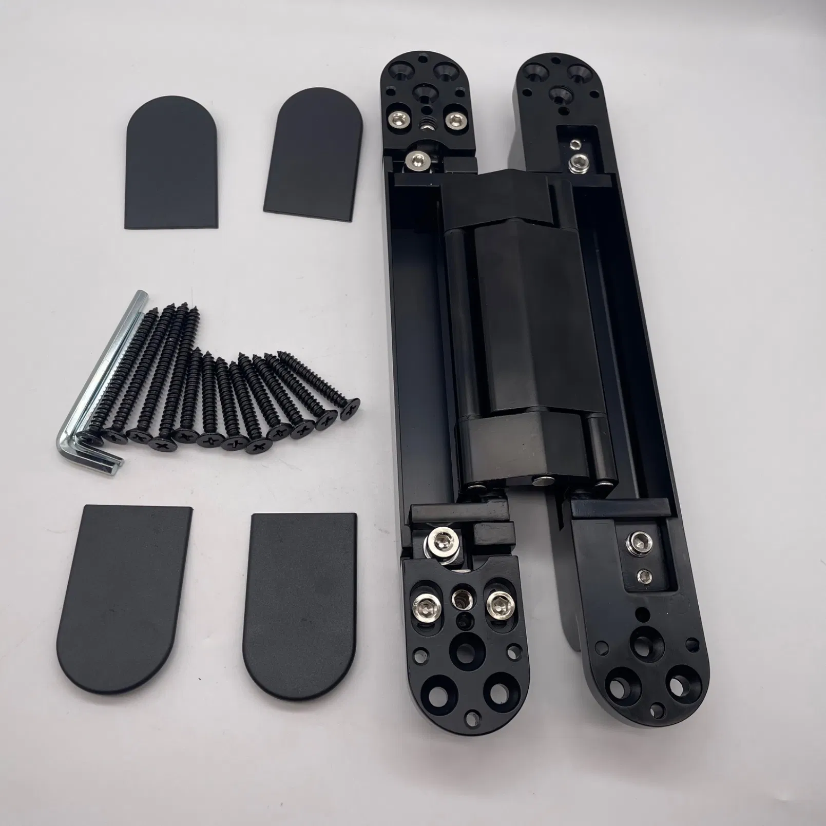 Black Invisible Hinge Zinc Alloy 3D Adjustable Concealed Door Hinge