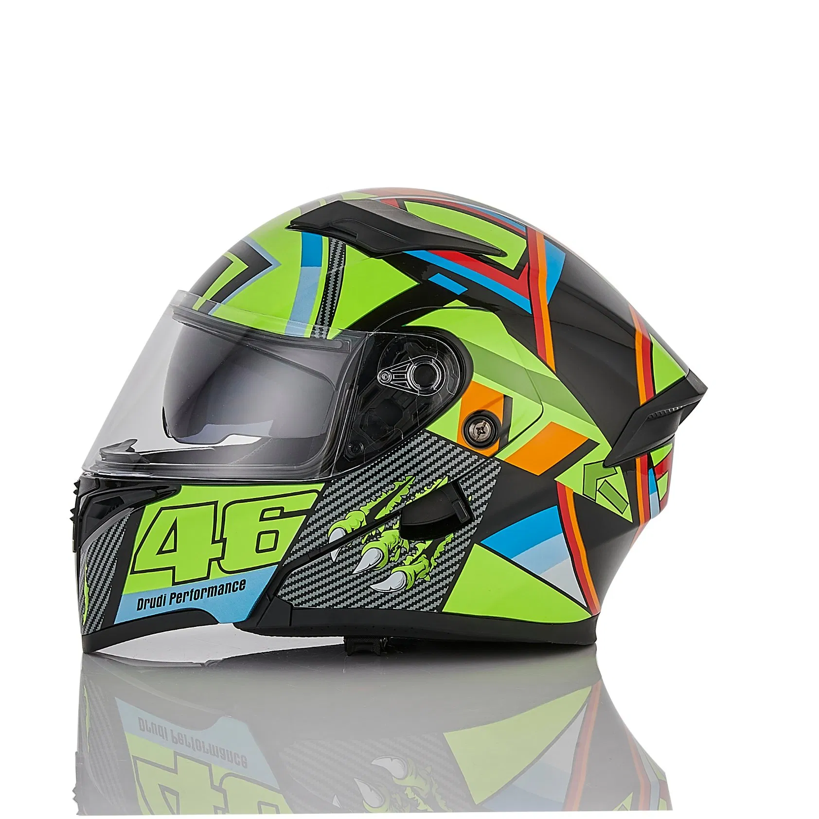 DOT Approved Modular Flip-Up Helmet with Dual Visor