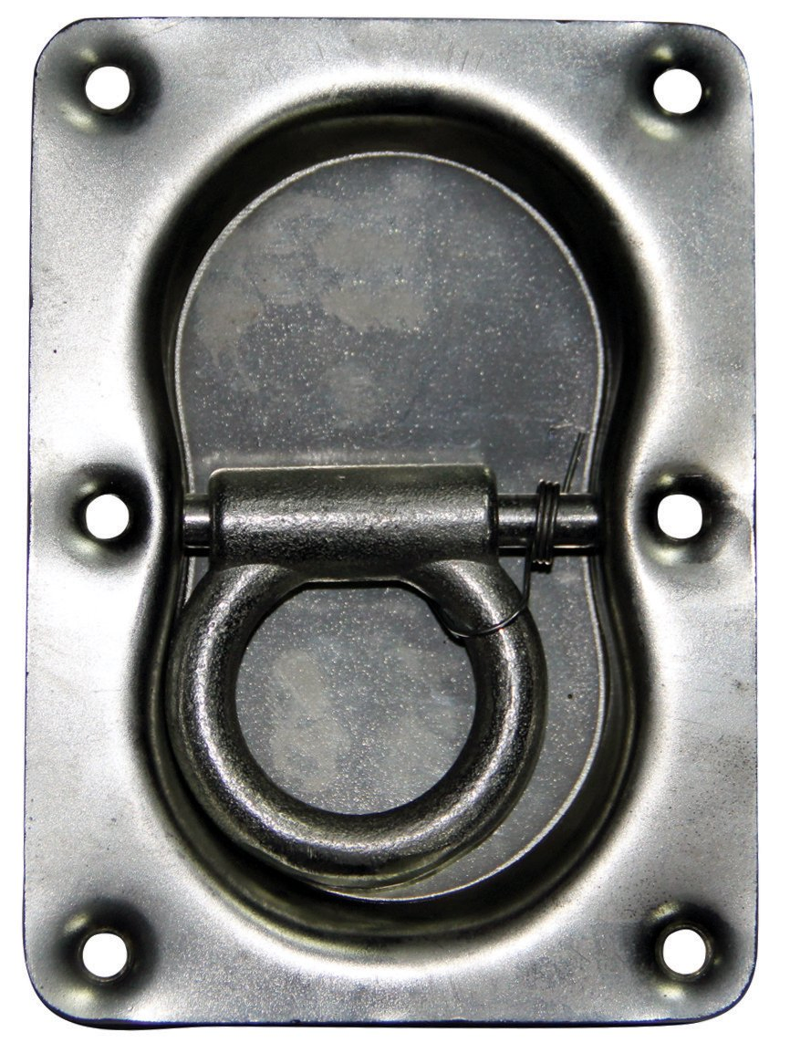Flush Mount Double-Recess D-Ring - 10, 000 Lbs Capacity for Heavy Loads