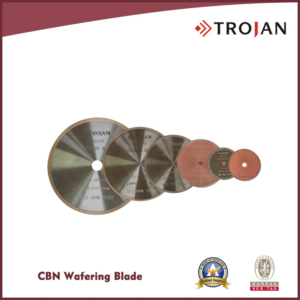 CBN Resin Bond Metal Bond Wafering Blades for Cutting Hard Steel Iron Cobalt Nickel