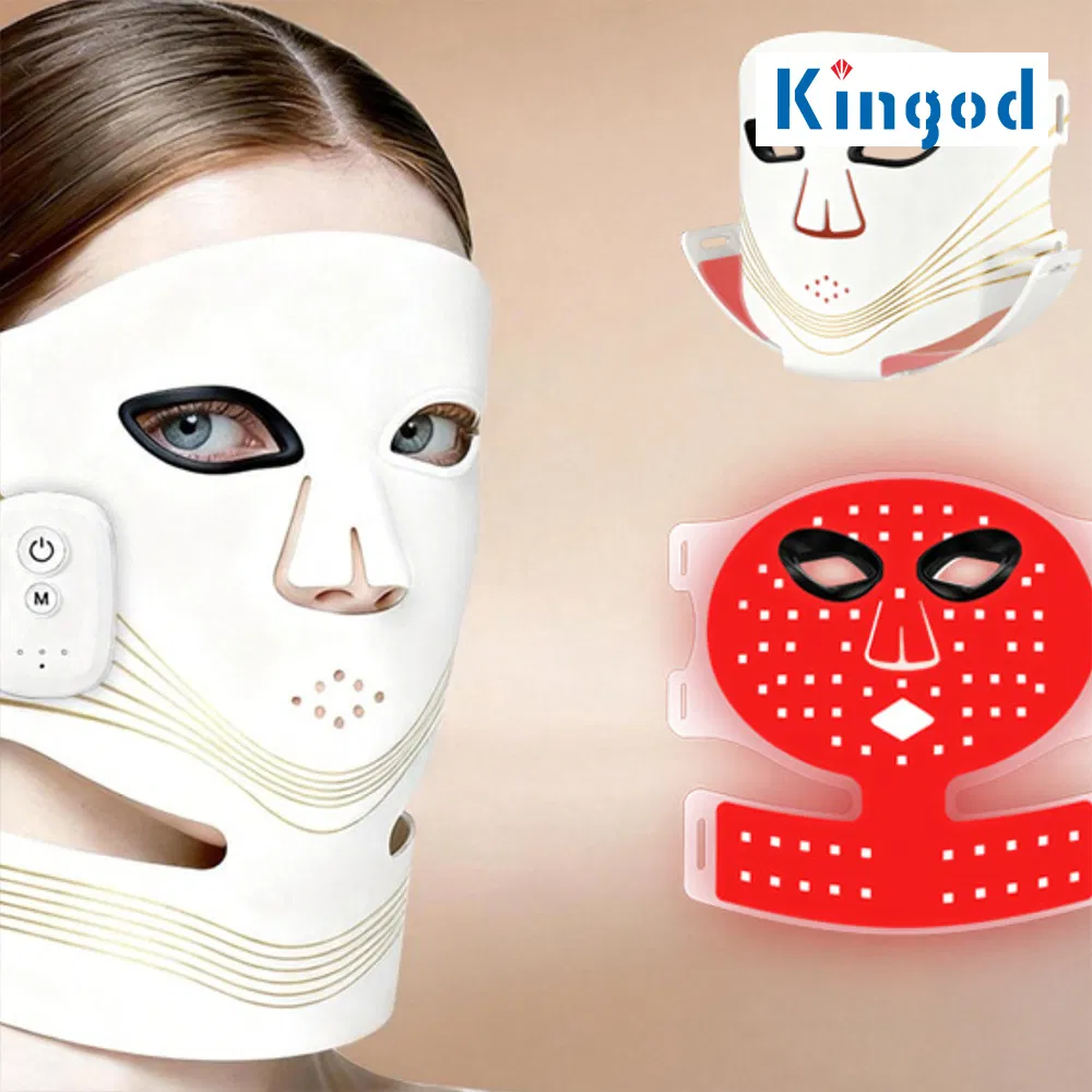LED Light Therapy Facial Mask Red Light Skin Rejuvenation Beauty Mask Device for Home Use