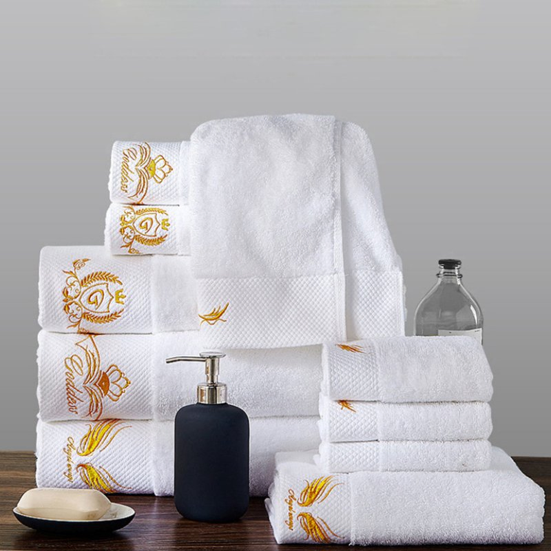 High Quality 100% Cotton White Towel for Body Hotel with OEM Service