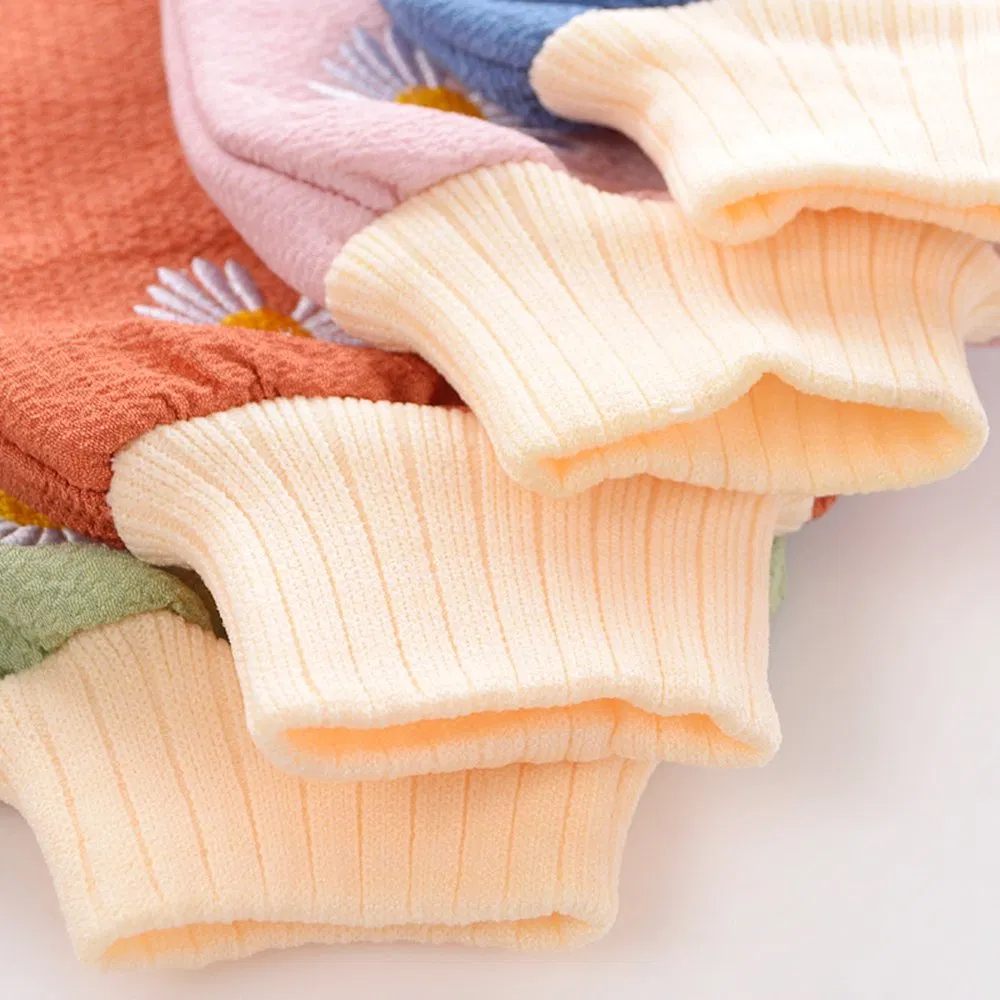 Custom Logo Exfoliating Gloves Bath Glove Towel for Women Scrubbing Gloves for Bath Sponge 	Exfoliating Bath Glove