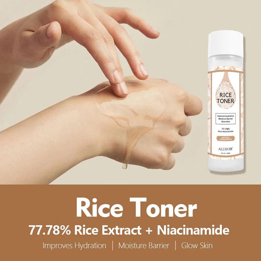 Whitening Rice Face Toner Hyaluronic Acid Organic Brightening Facial Water Toner